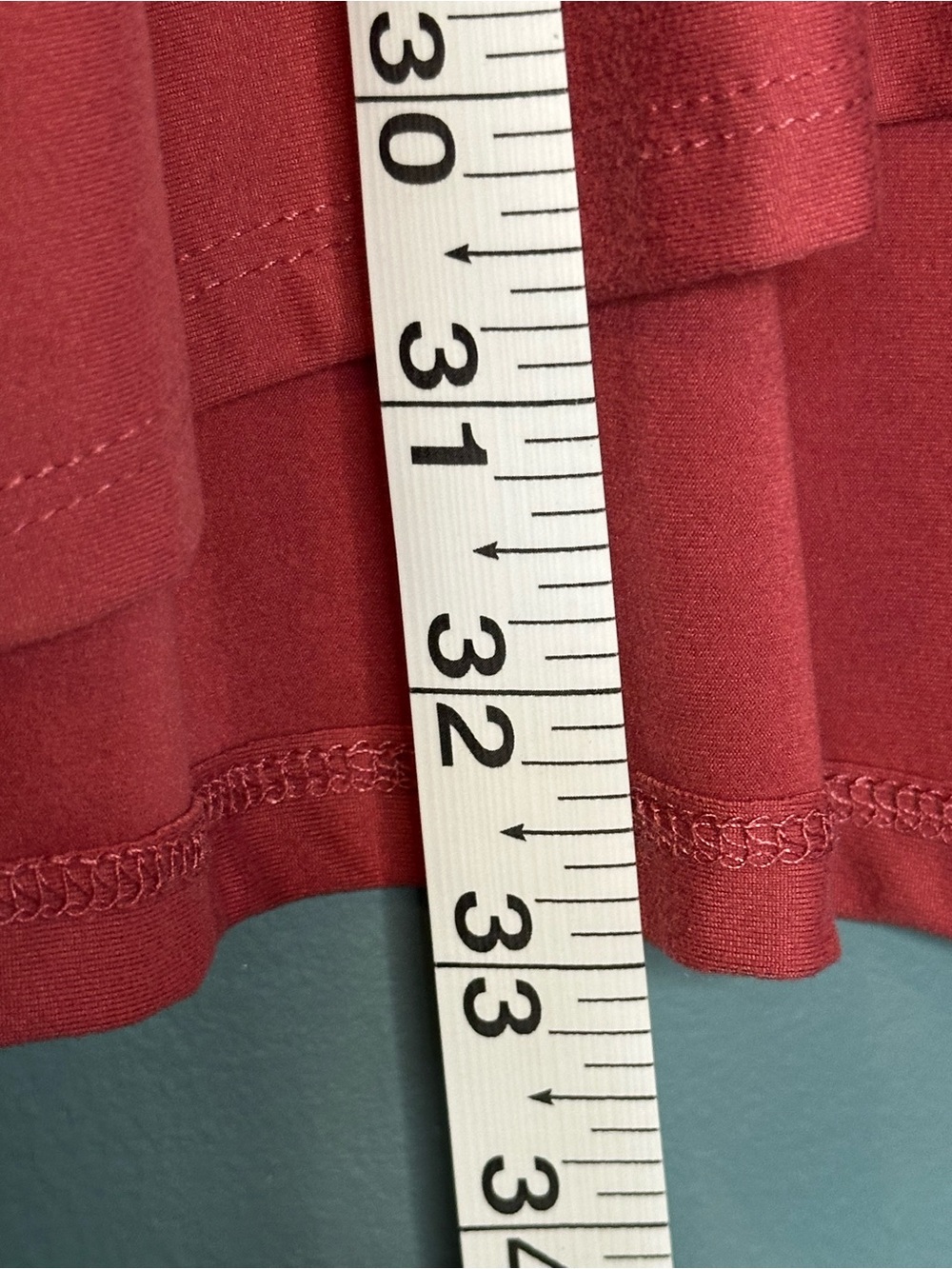 Zenana Red Babydoll Tunic Top Large Long Sleeve Empire Waist Stretchy - Picture 4 of 8